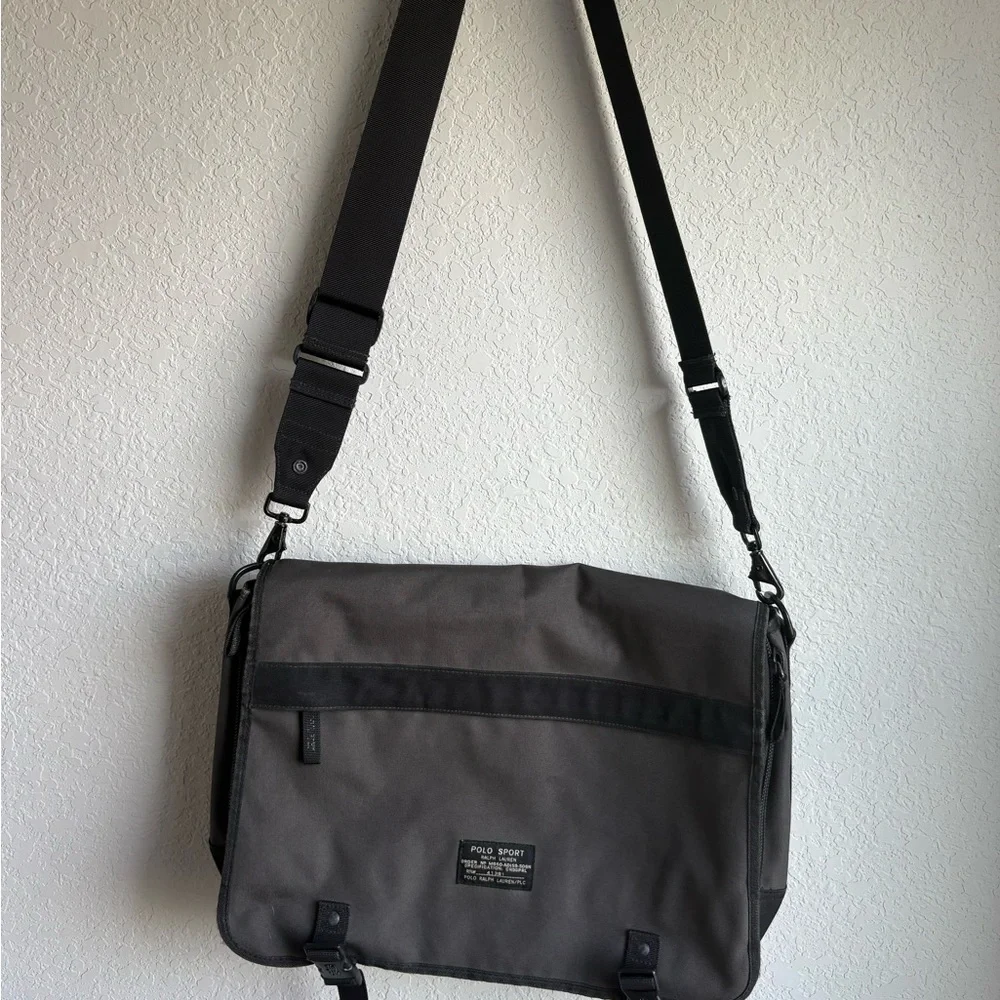 Polo by Ralph Lauren Charcoal Messenger Bag